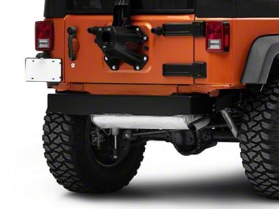 Steinjager Stubby Rear Bumper; Black (07-18 Jeep Wrangler JK)