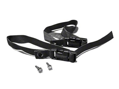 Steinjager Sway Bar Hanger Strap Kit; Black (18-25 Jeep Wrangler JL)
