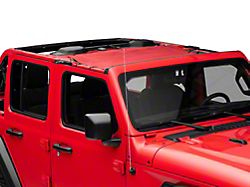 Steinjager Teddy Top Front Seat Solar Screen Cover; Red (18-25 Jeep Wrangler JL)