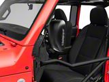 Steinjager Tube Door Mirror Kit; Black (18-25 Jeep Wrangler JL)