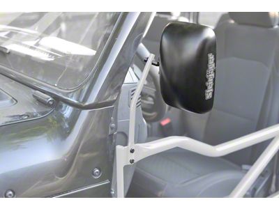 Steinjager Tube Door Mirror Kit; Cloud White (18-25 Jeep Wrangler JL)