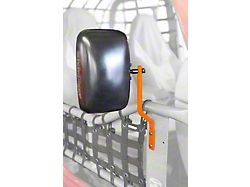 Steinjager Tube Door Mirror Kit; Fluorescent Orange (81-86 Jeep CJ7)