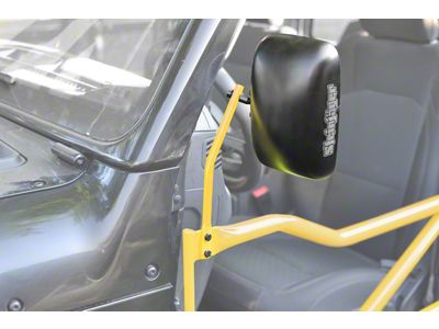 Steinjager Tube Door Mirror Kit; Lemon Peel (18-25 Jeep Wrangler JL)