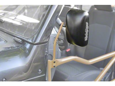 Steinjager Tube Door Mirror Kit; Military Beige (18-25 Jeep Wrangler JL)