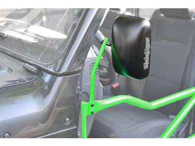 Steinjager Tube Door Mirror Kit; Neon Green (18-25 Jeep Wrangler JL)