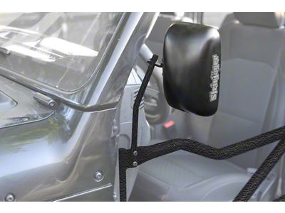 Steinjager Tube Door Mirror Kit; Texturized Black (18-25 Jeep Wrangler JL)