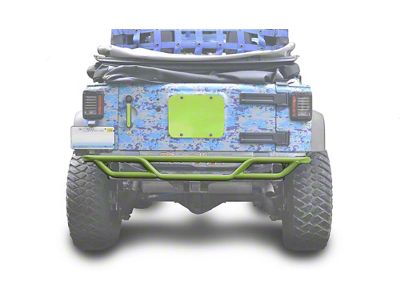 Steinjager Tubular Rear Tube Bumper; Gecko Green (07-18 Jeep Wrangler JK)
