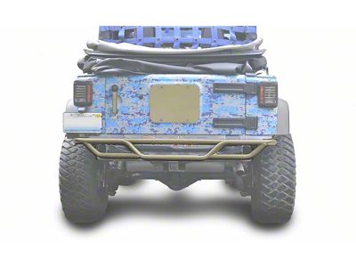 Steinjager Tubular Rear Tube Bumper; Military Beige (07-18 Jeep Wrangler JK)