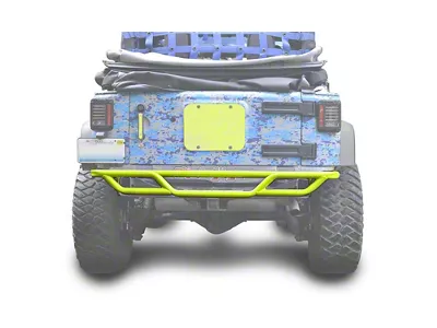 Steinjager Tubular Rear Tube Bumper; Neon Yellow (07-18 Jeep Wrangler JK)