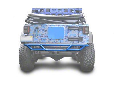 Steinjager Tubular Rear Tube Bumper; Playboy Blue (07-18 Jeep Wrangler JK)