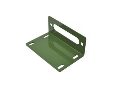 Steinjager Universal Winch Base Fairlead Mount; Locas Green (07-18 Jeep Wrangler JK)