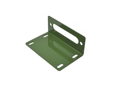 Steinjager Universal Winch Base Fairlead Mount; Locas Green (97-06 Jeep Wrangler TJ)