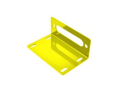 Steinjager Universal Winch Base Fairlead Mount; Neon Yellow (97-06 Jeep Wrangler TJ)
