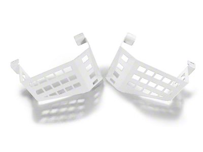 Steinjager Wheel Well Storage Baskets; Driver and Passenger Side; Cloud White (18-25 Jeep Wrangler JL w/o Subwoofer)