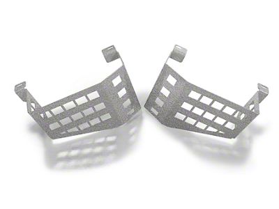 Steinjager Wheel Well Storage Baskets; Driver and Passenger Side; Gray Hammertone (18-25 Jeep Wrangler JL w/o Subwoofer)
