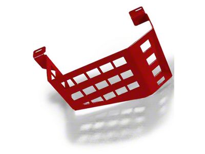 Steinjager Wheel Well Storage Baskets; Driver Side Only; Red Baron (18-25 Jeep Wrangler JL w/o Subwoofer)