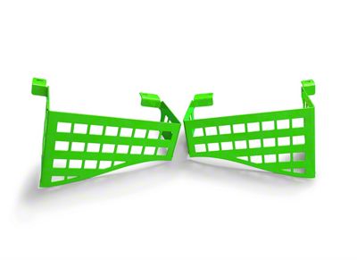 Steinjager Wheel Well Storage Baskets; Neon Green (07-18 Jeep Wrangler JK 4-Door)