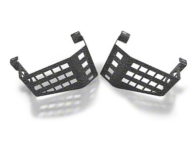 Steinjager Wheel Well Storage Baskets; Driver and Passenger Side; Texturized Black (18-25 Jeep Wrangler JL w/o Subwoofer)