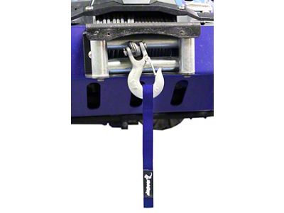 Steinjager Winch Hook Strap; Blue (18-25 Jeep Wrangler JL)