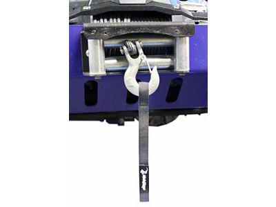 Steinjager Winch Hook Strap; Gray (18-25 Jeep Wrangler JL)