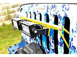 Steinjager LED Light Bar Grille Mounting Brackets; Lemon Peel (07-18 Jeep Wrangler JK)