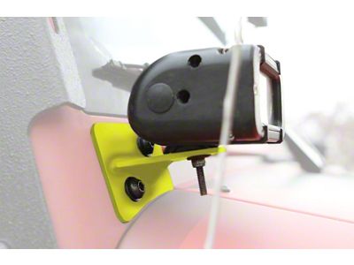 Steinjager LED Lights with Lower Windshield Mounting Brackets; Lemon Peel (07-18 Jeep Wrangler JK)