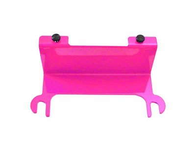 Steinjager License Plate Relocation Kit; Hot Pink (07-18 Jeep Wrangler JK)
