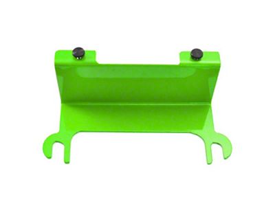 Steinjager License Plate Relocation Kit; Neon Green (07-18 Jeep Wrangler JK)