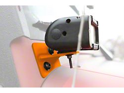 Steinjager Lower Windshield Mounting Brackets; Fluorescent Orange (07-18 Jeep Wrangler JK)