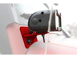 Steinjager Lower Windshield Mounting Brackets; Red Baron (07-18 Jeep Wrangler JK)