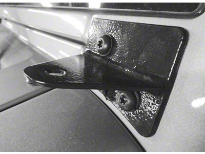 Steinjager Lower Windshield Mounting Brackets; Texturized Black (07-18 Jeep Wrangler JK)