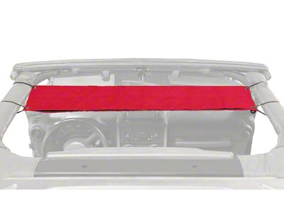 Steinjager Overhead Pocket; Red (07-18 Jeep Wrangler JK)