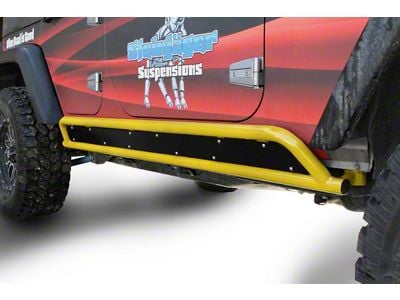 Steinjager Phantom Rock Sliders; Lemon Peel (07-18 Jeep Wrangler JK 4-Door)
