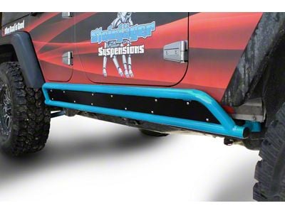 Steinjager Phantom Rock Sliders; Playboy Blue (07-18 Jeep Wrangler JK 4-Door)