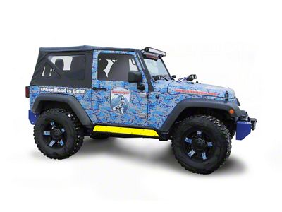 Steinjager Phantom Rock Slider Insert Kit; Lemon Peel (07-18 Jeep Wrangler JK 2-Door)