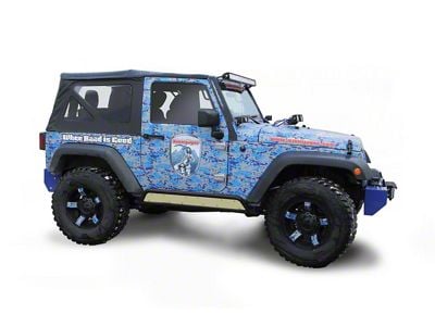 Steinjager Phantom Rock Slider Insert Kit; Military Beige (07-18 Jeep Wrangler JK 2-Door)