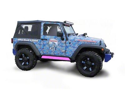 Steinjager Phantom Rock Slider Insert Kit; Pinky (07-18 Jeep Wrangler JK 2-Door)