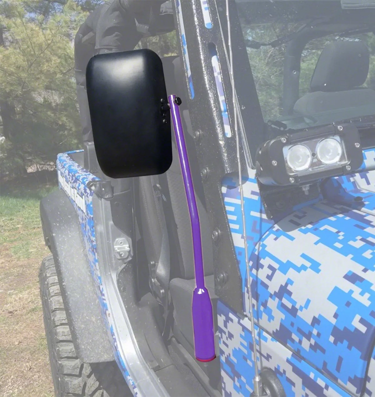 Steinjager Jeep Wrangler Door Hinge Mounted Mirrors; Sinbad
