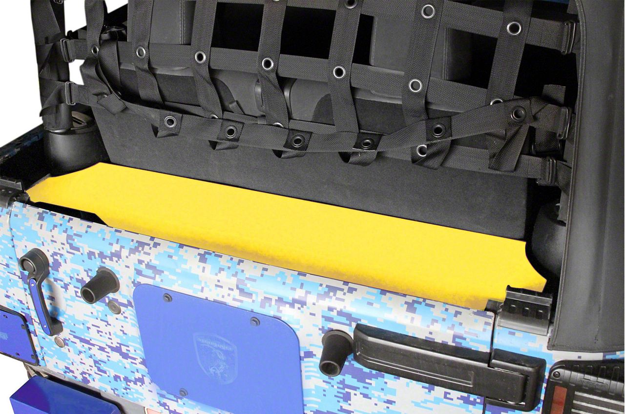 Steinjager Jeep Wrangler Rear Storage Box; Neon Yellow J0046466 (07-18 ...