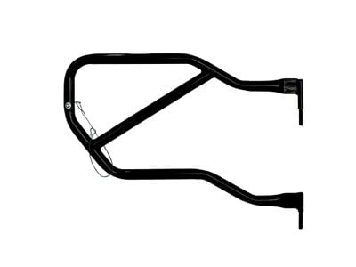 Steinjager Rear Trail Tube Doors; Black (07-18 Jeep Wrangler JK 4-Door)