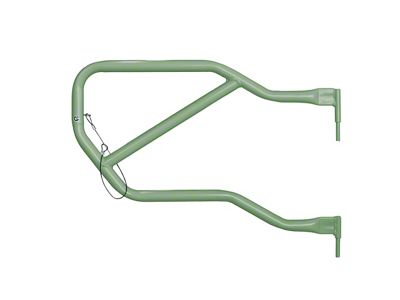 Steinjager Rear Trail Tube Doors; Locas Green (07-18 Jeep Wrangler JK 4-Door)