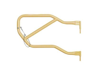 Steinjager Rear Trail Tube Doors; Military Beige (07-18 Jeep Wrangler JK 4-Door)