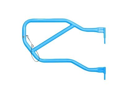Steinjager Rear Trail Tube Doors; Playboy Blue (07-18 Jeep Wrangler JK 4-Door)