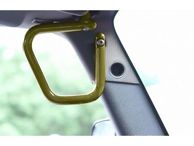 Steinjager Rigid Wire Form Front Grab Handles; Locas Green (07-18 Jeep Wrangler JK)