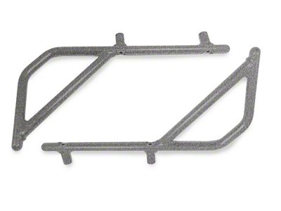 Steinjager Rigid Wire Form Rear Grab Handles; Gray Hammertone (07-18 Jeep Wrangler JK 4-Door)