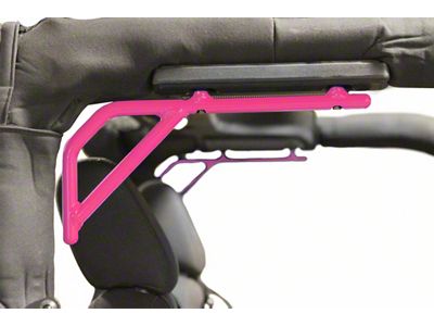 Steinjager Rigid Wire Form Rear Grab Handles; Painted Hot Pink (07-18 Jeep Wrangler JK 2-Door)
