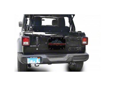 Steinjager Spare Tire Carrier Delete Plate; Black (18-25 Jeep Wrangler JL)