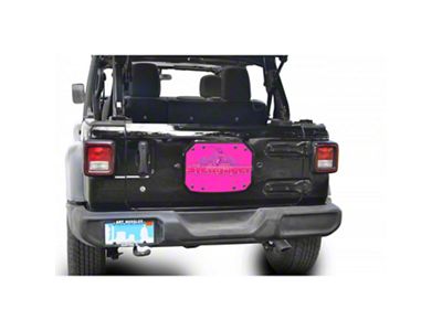 Steinjager Spare Tire Carrier Delete Plate; Hot Pink (18-25 Jeep Wrangler JL)