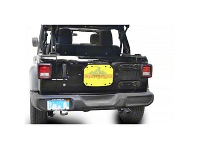 Steinjager Spare Tire Carrier Delete Plate; Lemon Peel (18-25 Jeep Wrangler JL)