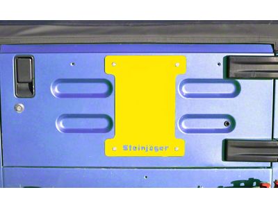 Steinjager Spare Tire Carrier Delete Plate; Lemon Peel (97-06 Jeep Wrangler TJ)